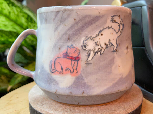 goyuu mug (recreated fanartist&#39;s art on mug)